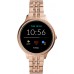 Fossil Women&#39;s Gen 5E 42mm Stainless Steel Touchscreen Smartwatch with Speaker, Heart Rate, Contactless Payments and Smartphone Notifications